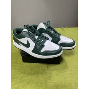 Nike Air Jordan 1 Low SE Women Casual Shoes Oxidized Green/White/Sail Size 9